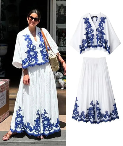Conjunto Riviera Bordado - Conjunto 2 piezas