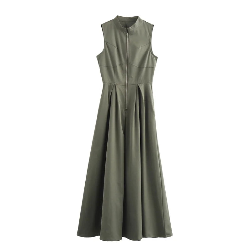 Vestiddo largo plisado